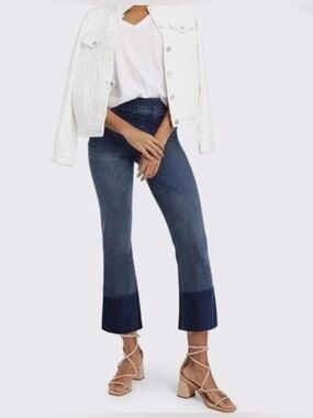 Spanx Tummy Control Crop Flare Pull on Jean